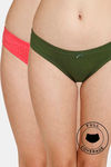 Rosaline Low Rise Full Coverage Bikini Panty (Pack of 2) - Multicolor — thumbnail 1